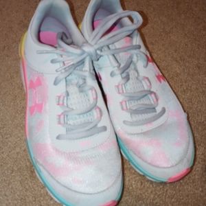 Womens rainbow color under armour shoe